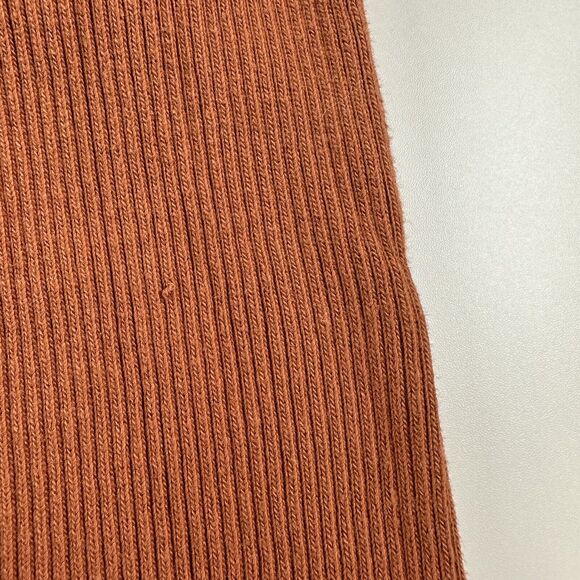 Free People FP Beach Ribbed Flare Leg High Waist Brown Pants Womens Sz S - Picture 7 of 10